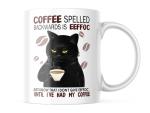 Funny Cat Mug - "EEFFOC" Coffee Cup 11 oz