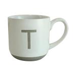 Personalized Matte Sandstone Letter Ceramic Mug