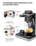 Set of 4 Heat Resistant Glass Coffee Mugs