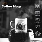 Set of 4 Heat Resistant Glass Coffee Mugs