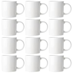 AmorArc 12oz Off White Coffee Mug Set