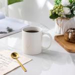 AmorArc 12oz Off White Coffee Mug Set