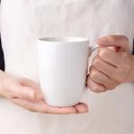 Set of 6 Off White Coffee Mugs