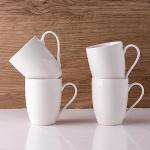 Set of 6 Off White Coffee Mugs