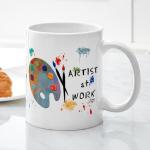 Artist at Work Ceramic Coffee Mug 11 oz