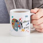Artist at Work Ceramic Coffee Mug 11 oz