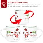 Set of 6 Christmas Coffee Mugs - 14oz