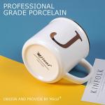 Personalized Monogram Ceramic Coffee Mug with Letter J