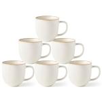 Set of 6 Modern Ceramic Coffee Mugs
