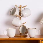 Set of 6 Modern Ceramic Coffee Mugs