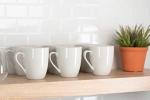 Set of 6 Simply White 12 oz Coffee Mugs