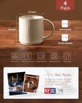 Famiware Star Coffee Mug Set for 4