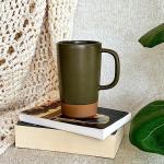Olive Green Large Tea Mug with Infuser