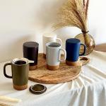 Olive Green Large Tea Mug with Infuser