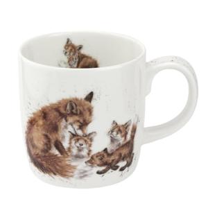 Fox Family Bedtime Kisses Mug - 14 oz