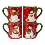 Holiday Magic Snowman Mugs - Set of 4