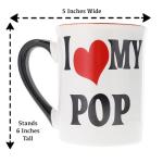 I Love My Pop Ceramic Coffee Mug - 16 oz