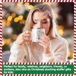 Mifoci 16 Pcs Christmas Enamel Coffee Mugs