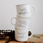 Autumn Ceramic Campfire Coffee Mug - 16oz