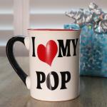 I Love My Pop Ceramic Coffee Mug - 16 oz