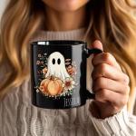 Personalized Cute Ghost Halloween Coffee Mug
