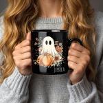 Personalized Cute Ghost Halloween Coffee Mug