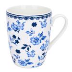 Set of 4 Floral Mismatched Coffee Mugs