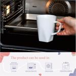 Large White Ceramic Coffee Mugs Set of 6