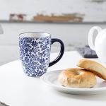 Selamica Vintage Blue Ceramic Coffee Mug Set