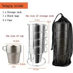 Set of 4 Insulated Stainless Steel Coffee Mugs