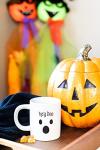 Halloween Pumpkin and Ghost Coffee Mug Set