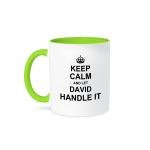 Funny "Keep Calm" David Mug for Coffee Lovers