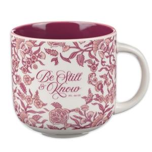 Be Still & Know Floral Coffee Mug for Women