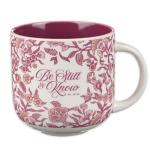 Be Still & Know Floral Coffee Mug for Women