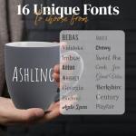 Custom Engraved Coffee Mug in Matte Grey