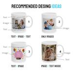 Personalized 15oz Black Ceramic Coffee Mug