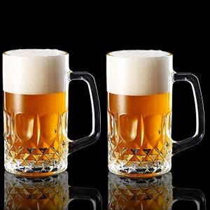 Set of 2 Large Beer Stein Mugs