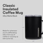 Corkcicle Insulated Coffee Mug – 16 oz Black