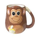Monkey Design Ceramic Coffee Mug - 15oz