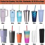 Rainbow Reusable Straws for Tumblers - Set of 10