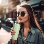 Rainbow Reusable Straws for Tumblers - Set of 10