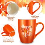 Thanksgiving Pumpkin Coffee Mugs - Set of 2