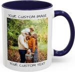Custom Photo Name Ceramic Coffee Mugs for Gifts