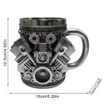Personalized V8 Engine Stainless Steel Coffee Mug