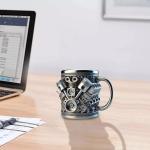 Personalized V8 Engine Stainless Steel Coffee Mug