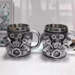 Personalized V8 Engine Stainless Steel Coffee Mug