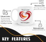 Custom Photo Name White Ceramic Coffee Mugs