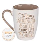 Inspirational Scripture Coffee Mug - 12 oz Caramel