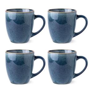 Set of 4 Light Weight Ceramic Coffee Mugs