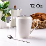 GBHOME 12oz Off White Ceramic Coffee Mugs Set